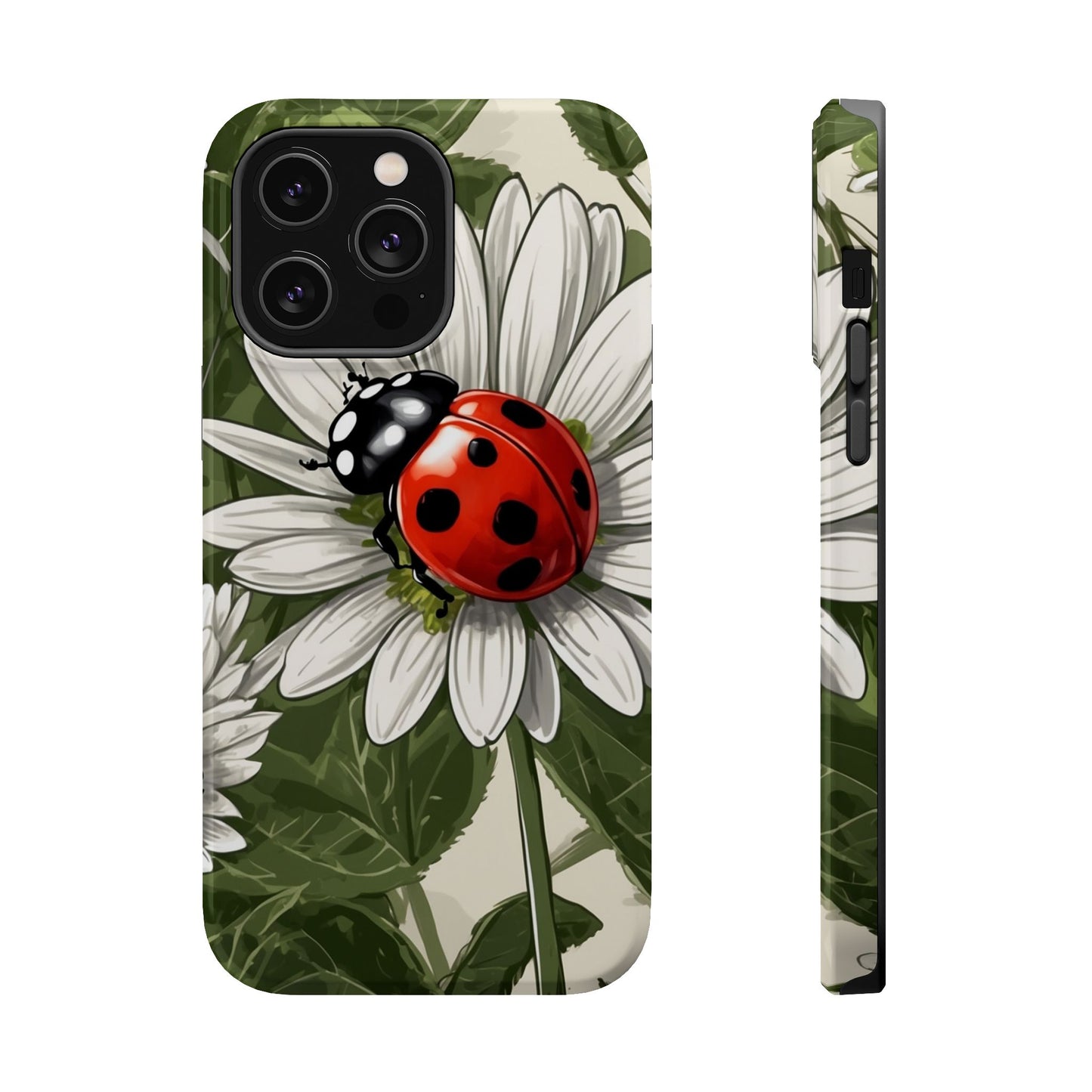 Ladybug & Daisy Garden Charm - MagSafe iPhone Case