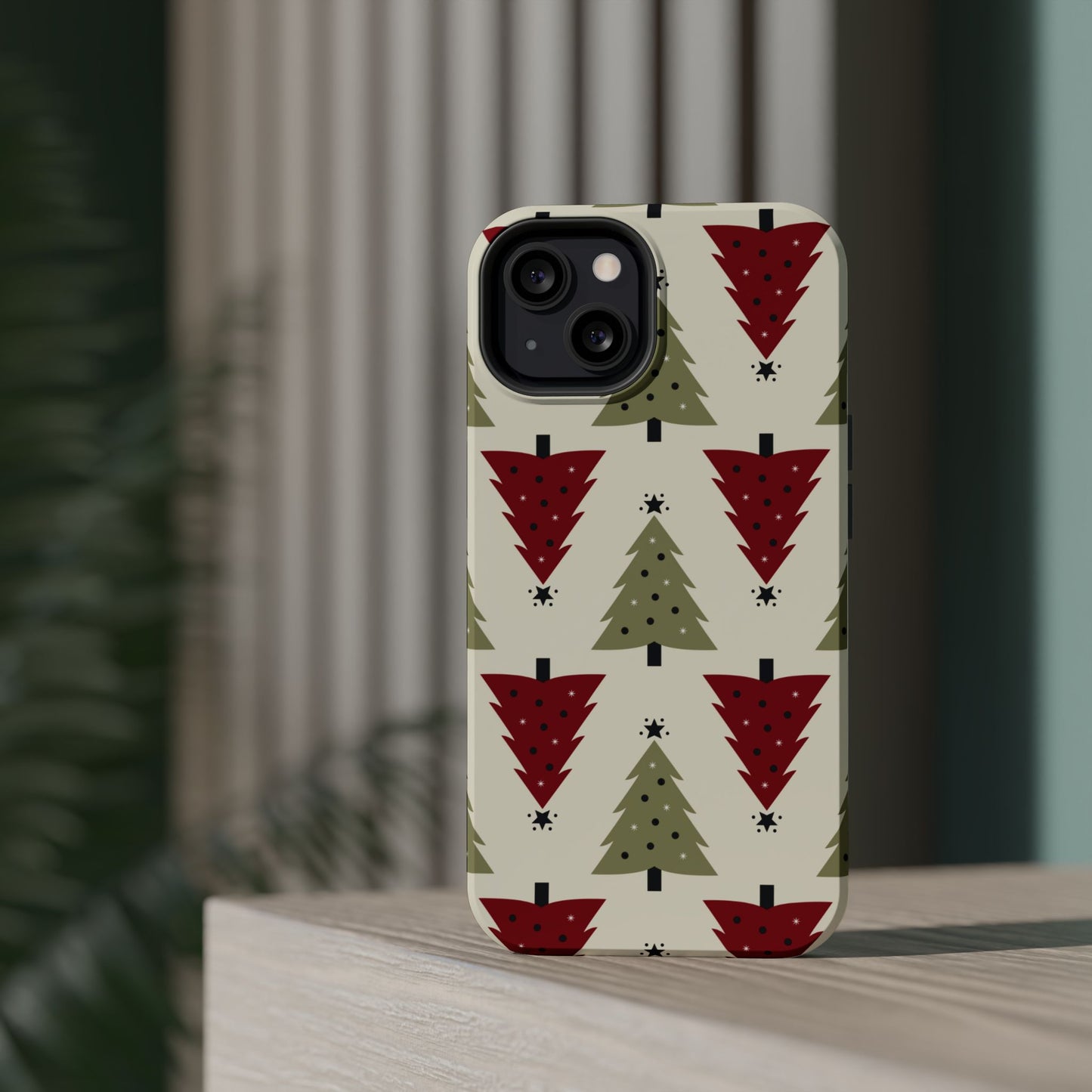 Retro Christmas Trees Pattern - MagSafe iPhone Series Case