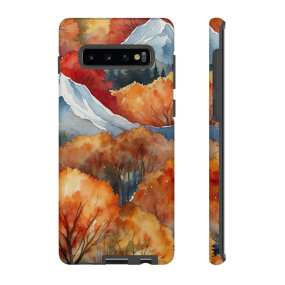 Autumn Mountain Forest Watercolor - Samsung Galaxy Case