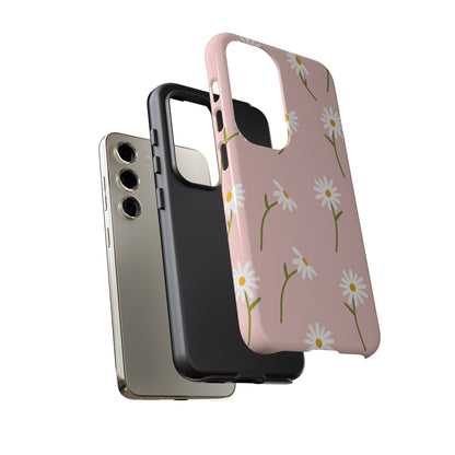 Daisy Delight Tough Samsung Galaxy Case – Cute Floral Design with Dual-Layer Protection