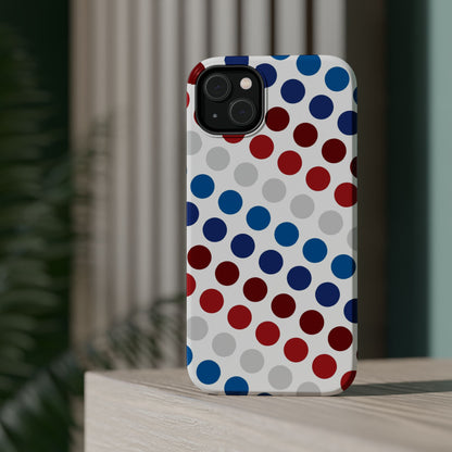 Patriotic Polka Dots - MagSafe iPhone Case