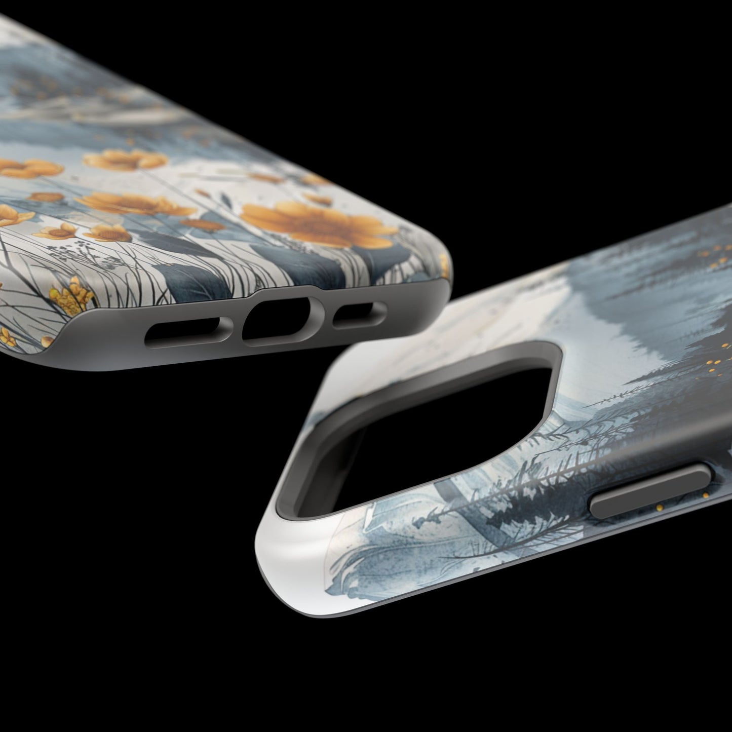 Silver Alpine Wildflower iPhone Case