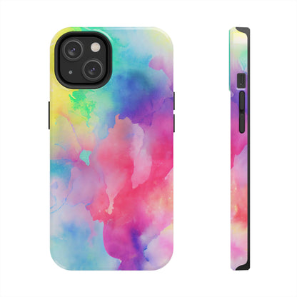 Pastel Watercolor Dream iPhone Case – Slim Profile, Glossy Finish