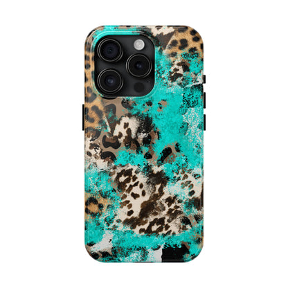 Aqua Splash Leopard - iPhone Series Case