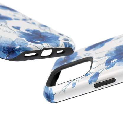 Ethereal Blue Blossoms iPhone Case