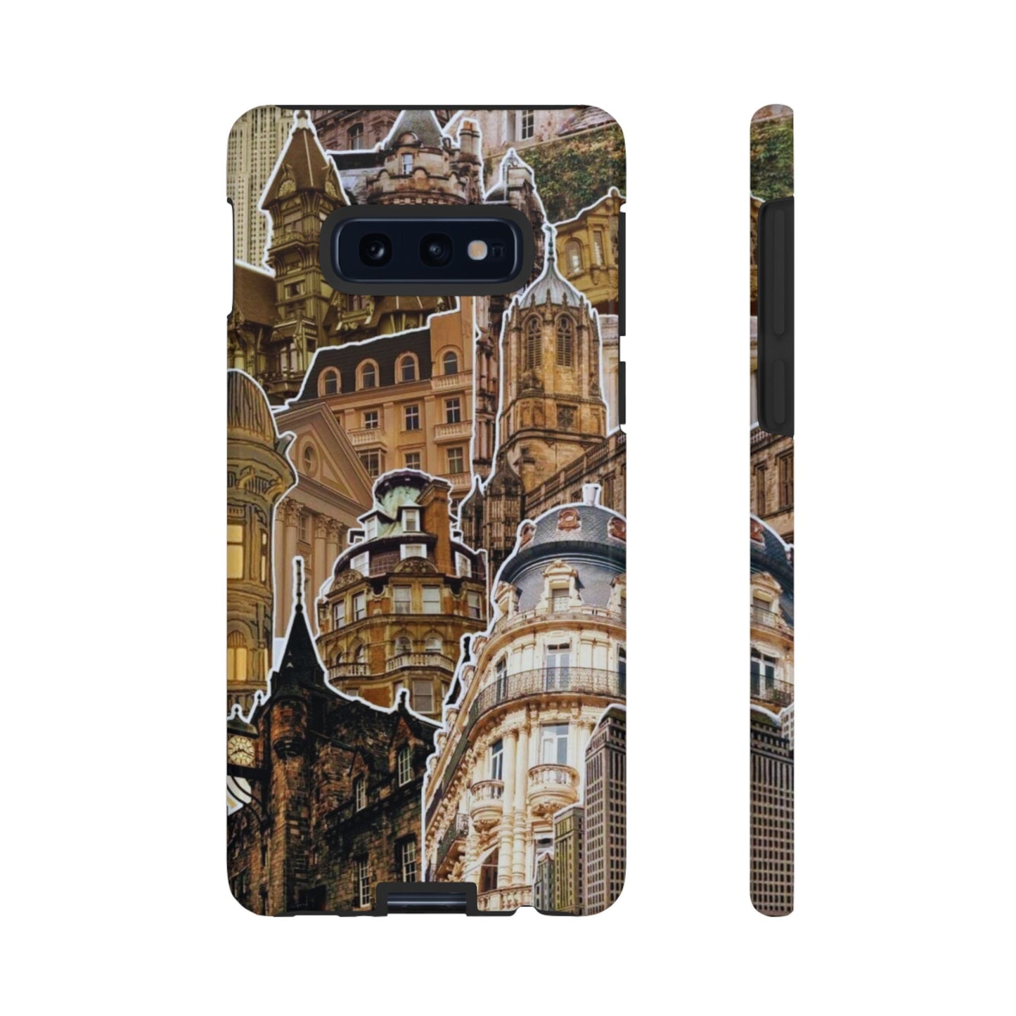 Vintage Architectural Collage Samsung Galaxy Case – Tough Dual - Layer Protection with Matte Finish - BOGO Cases