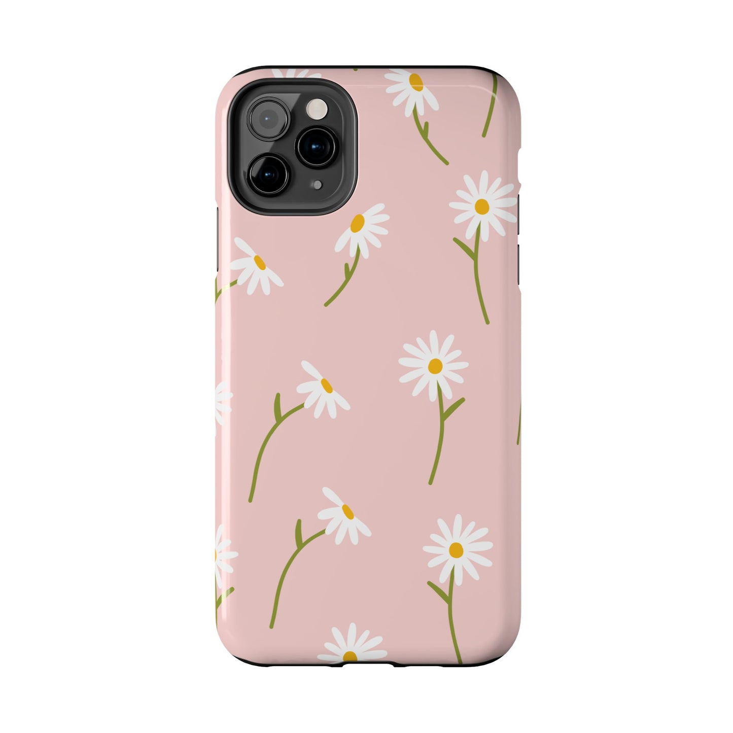 Daisy Delight Tough iPhone Case – Cute Floral Design with Dual-Layer Protection