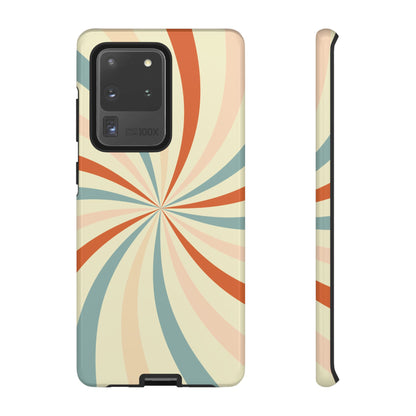 Retro Swirl Samsung Galaxy Case – Durable, Vintage-Inspired Design with Dual-Layer Protection