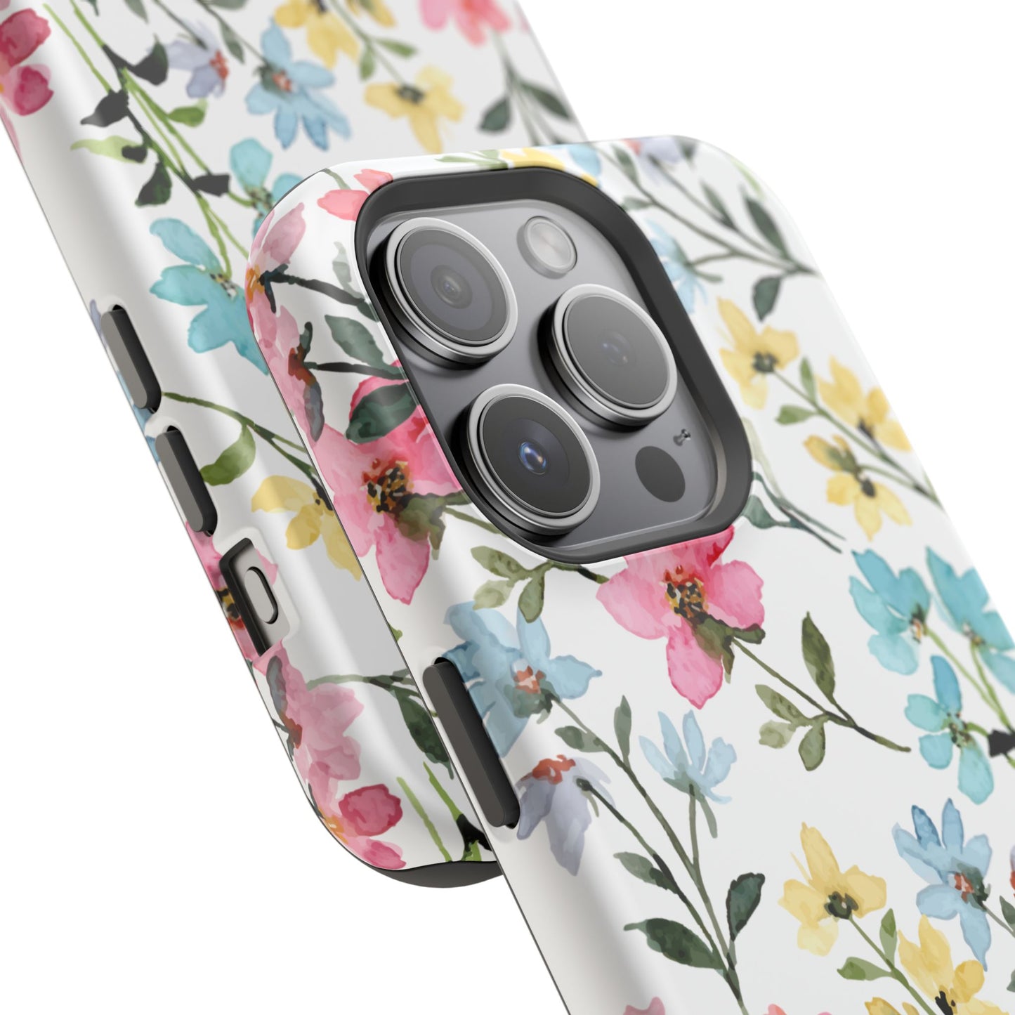 Watercolor Floral Bliss – MagSafe Case with Pastel Flower Design