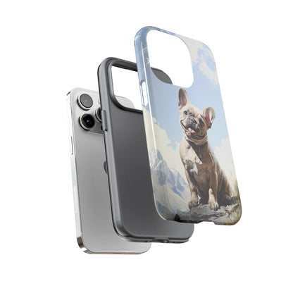 Frenchie iPhone Samsung Galaxy Phone Case! French Bull Dog Standing Proudly. Extremely Tough & Durable With Dual Layer Protection.