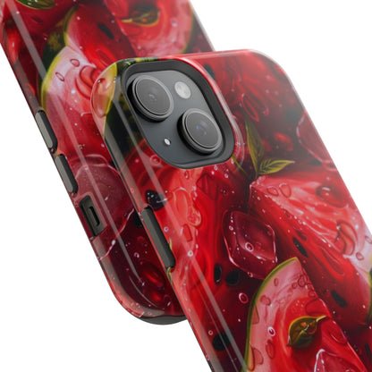 Juicy Watermelon MagSafe iPhone Case – Refreshing Summer Vibes, Dual-Layer Protection