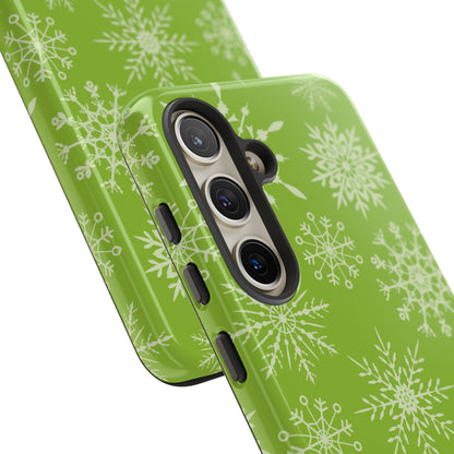 Green Snowflake Pattern – Samsung Galaxy Series Case