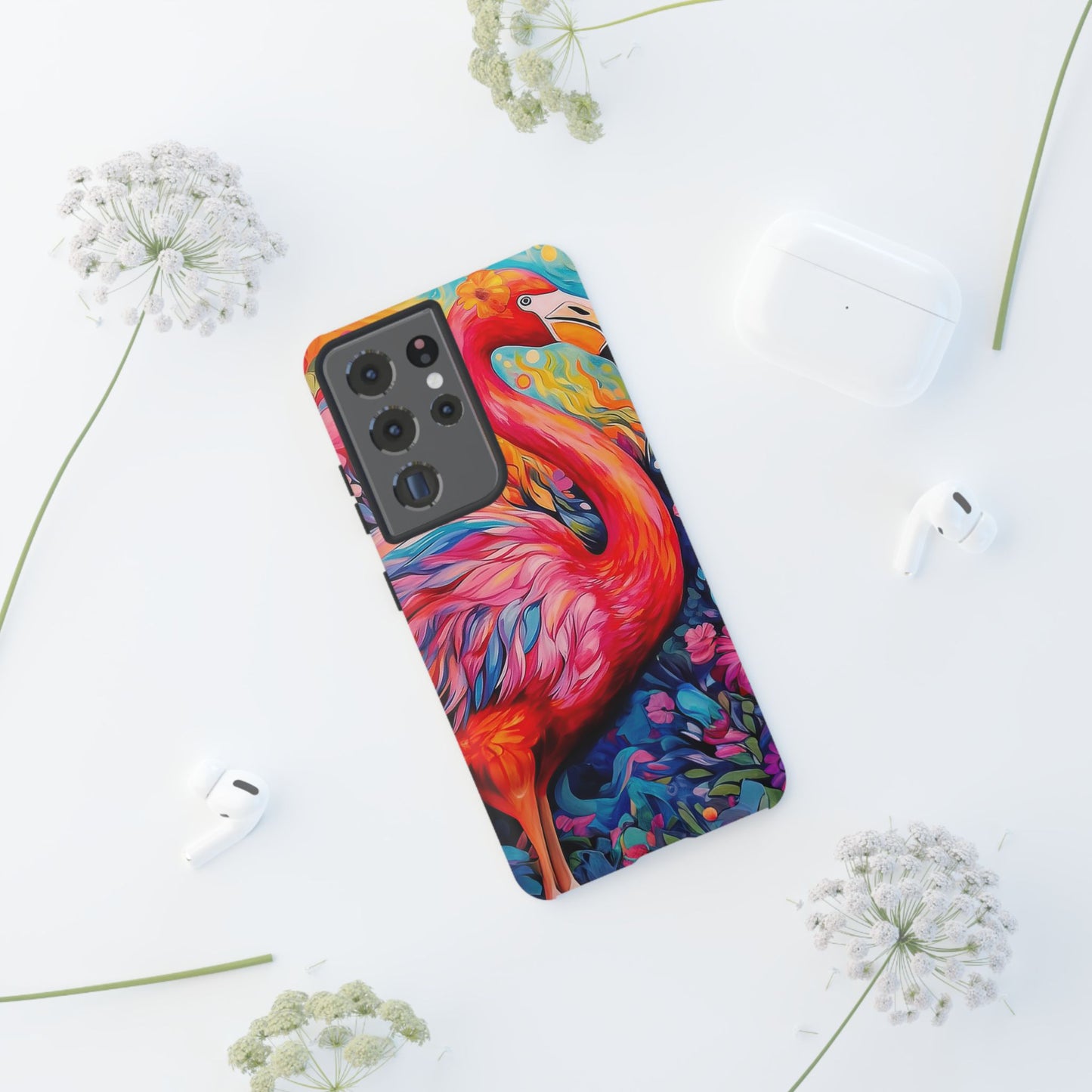 Flamingo Fiesta – Vibrant Flamingo Samsung Galaxy Phone Case