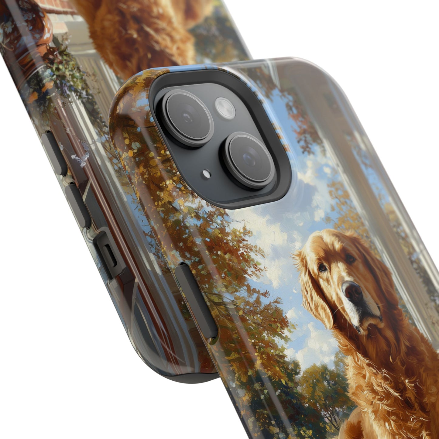 Golden Retriever Autumn Serenity - MagSafe iPhone Series Case