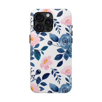 Pastel Garden Charm – iPhone Series Case with Watercolor Flowers