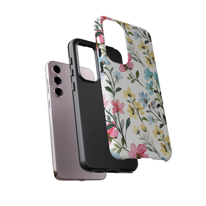 Watercolor Floral Bliss – Samsung Galaxy Case with Pastel Flower Design