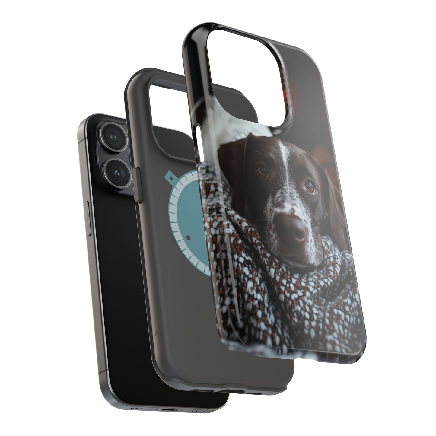 Majestic German Shorthaired Pointer MagSafe iPhone Case – Sunset Prairie Design