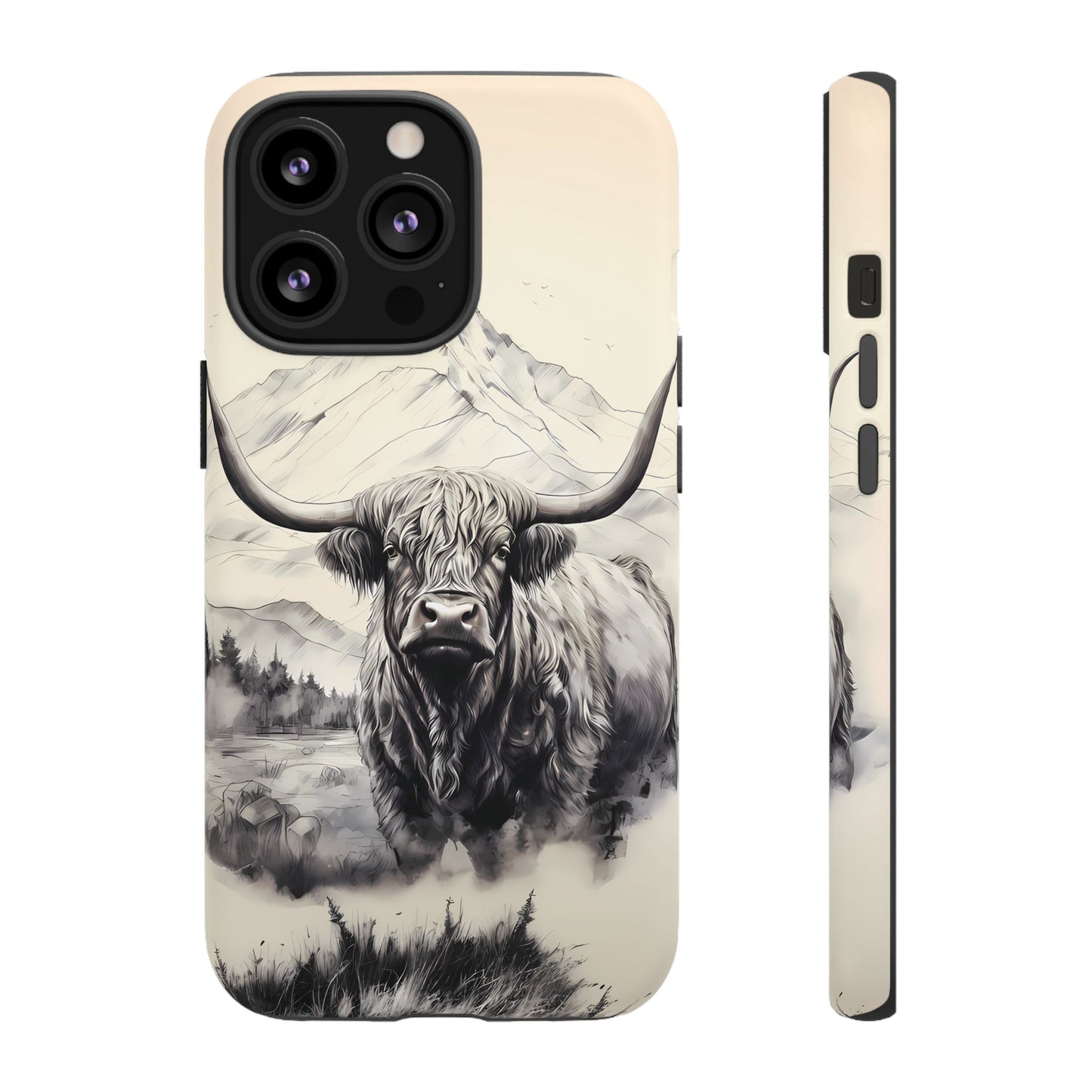 Highland Cow Western iPhone Case