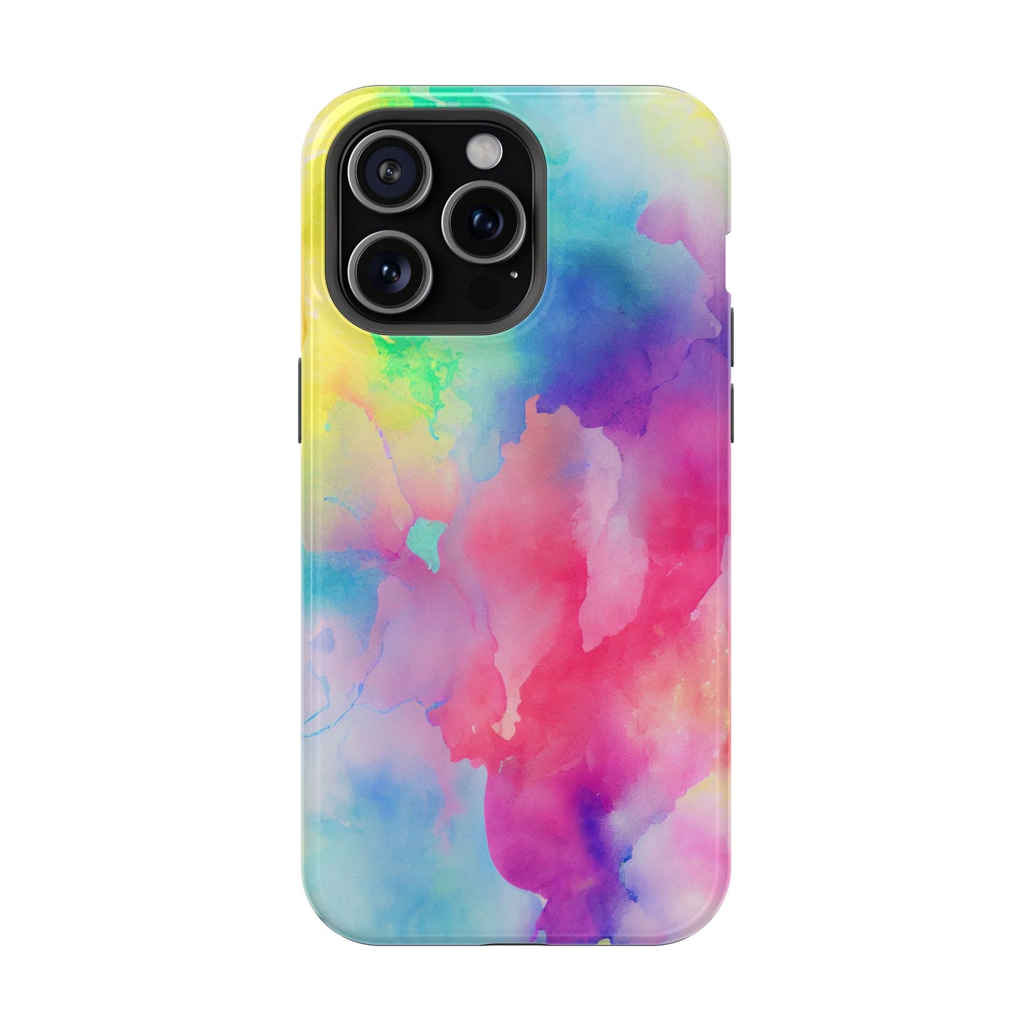 Pastel Watercolor Dream MagSafe iPhone Case – Slim Profile, Glossy Finish