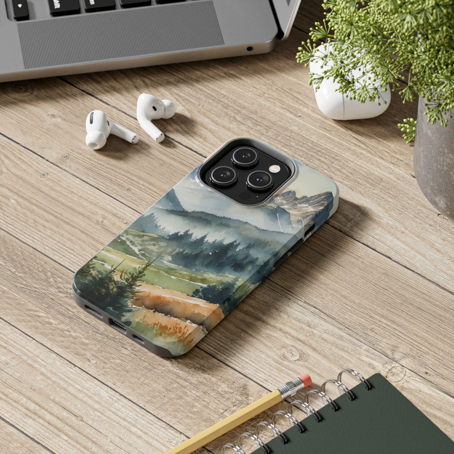 Serene Alpine Forest - iPhone Case