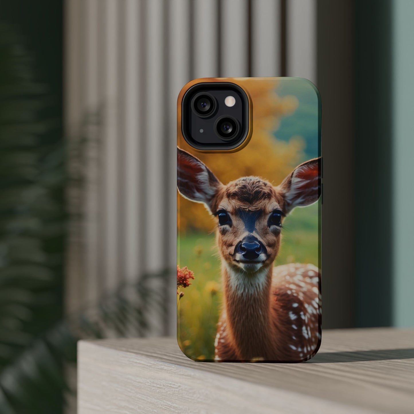 MagSafe-Compatible iPhone Case – Golden Meadow Fawn