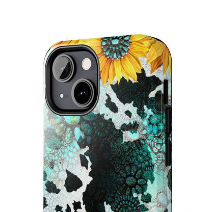 Boho Turquoise Sunflower Lace - iPhone Series Case