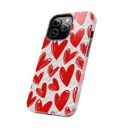 iPhone Case: Whimsical Heart Doodle