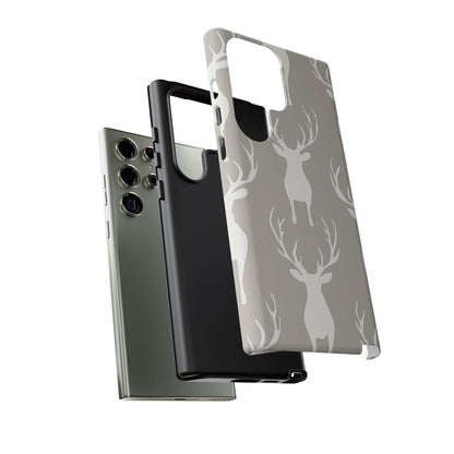 Minimalist Deer Silhouette Pattern – Samsung Galaxy Series Case