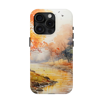 Autumn River Serenity – iPhone Case