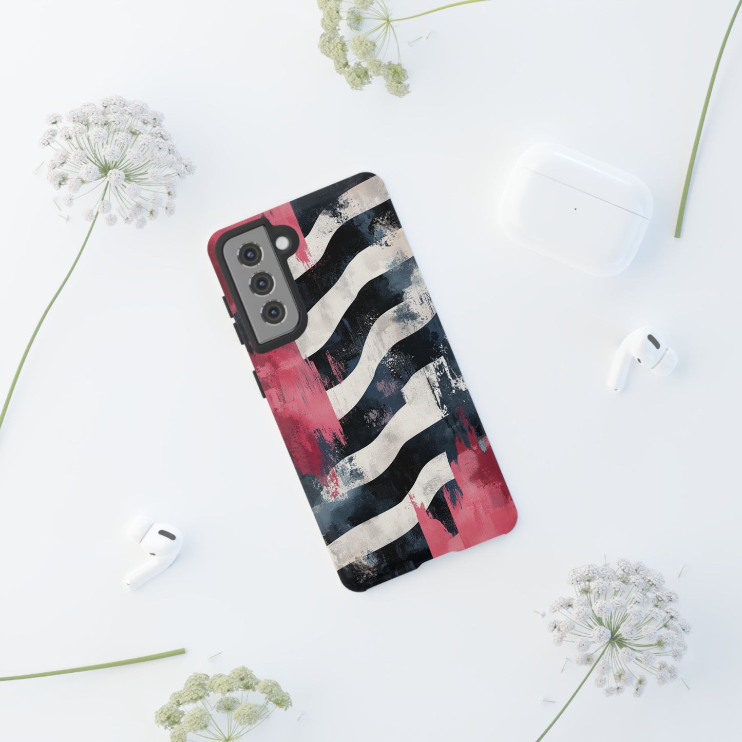 Blood Zebra Samsung Case – Bold Red & Black Pattern