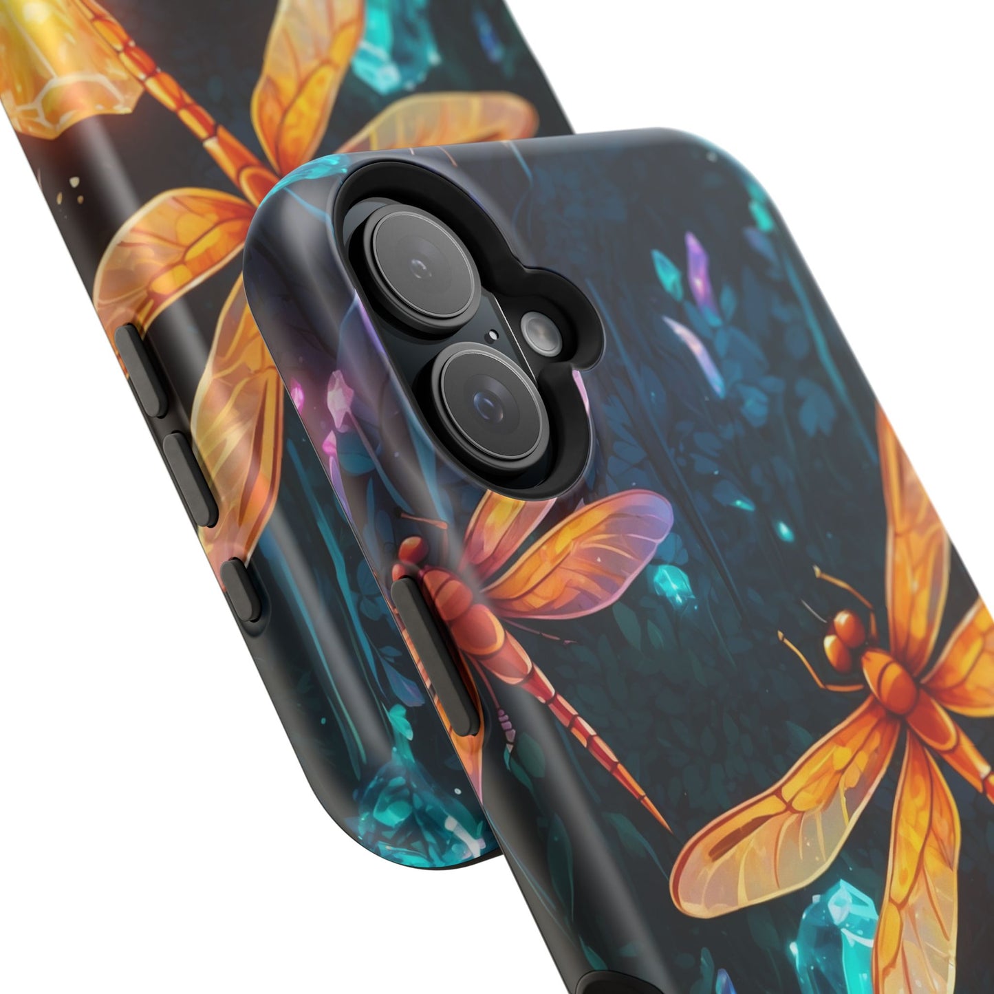 Mystical Dragonflies & Crystals – MagSafe iPhone Series Case