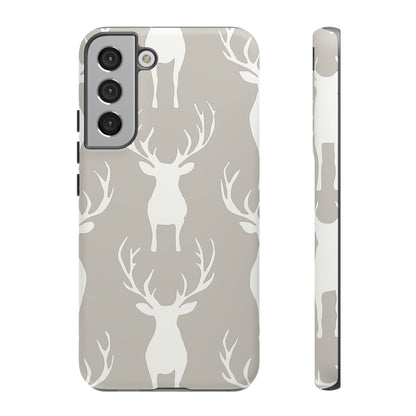 Minimalist Deer Silhouette Pattern – Samsung Galaxy Series Case
