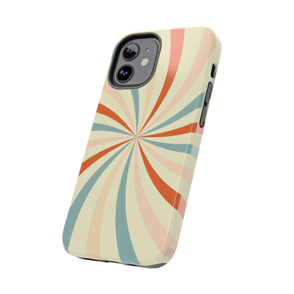 Retro Swirl iPhone Case – Durable, Vintage-Inspired Design with Dual-Layer Protection