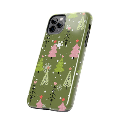 Whimsical Christmas Tree Pattern – iPhone Series Case