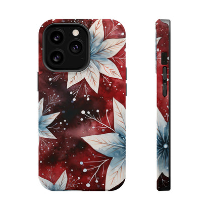 Winter Bloom Poinsettia – MagSafe iPhone Case