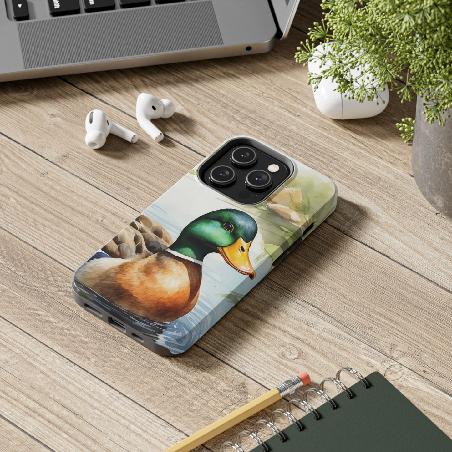 Serene Duck Reflection - iPhone Case