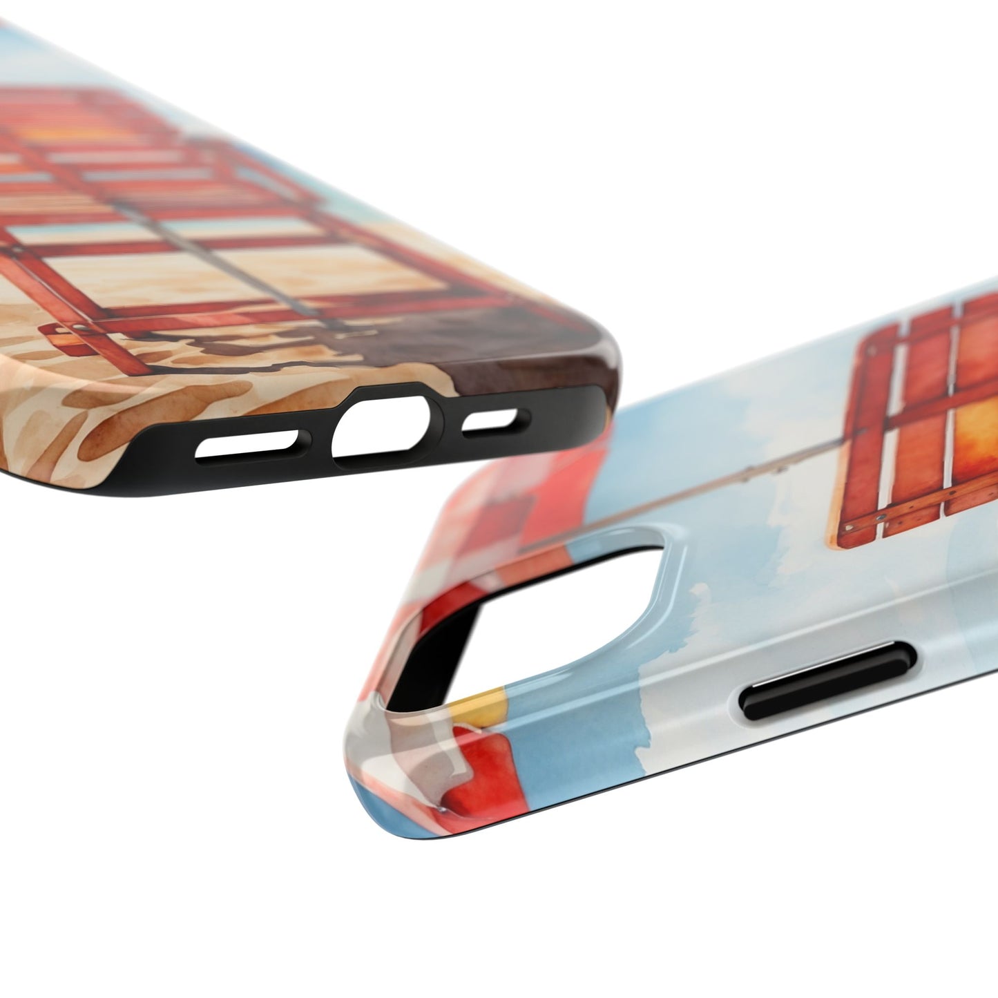 Beachfront Sunset Lounge iPhone Case – Rearview Edition