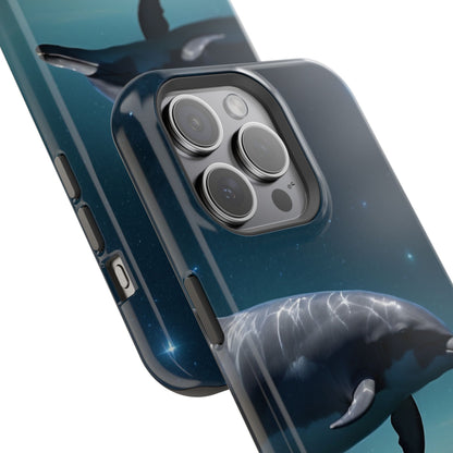 Midnight Ocean Dolphin - MagSafe-Compatible Case