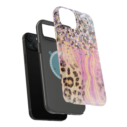 Glitter Glam Leopard – Magsafe iPhone Series Case