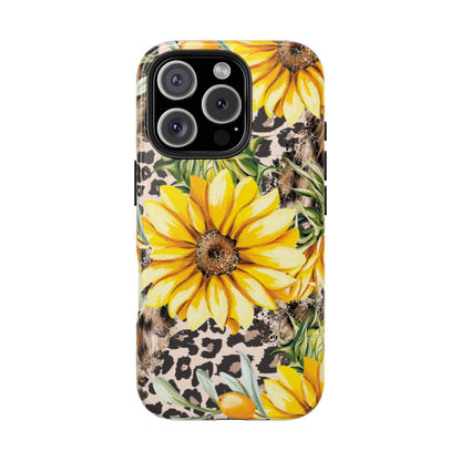 Leopard Sunflower Chic - iPhone Series Case