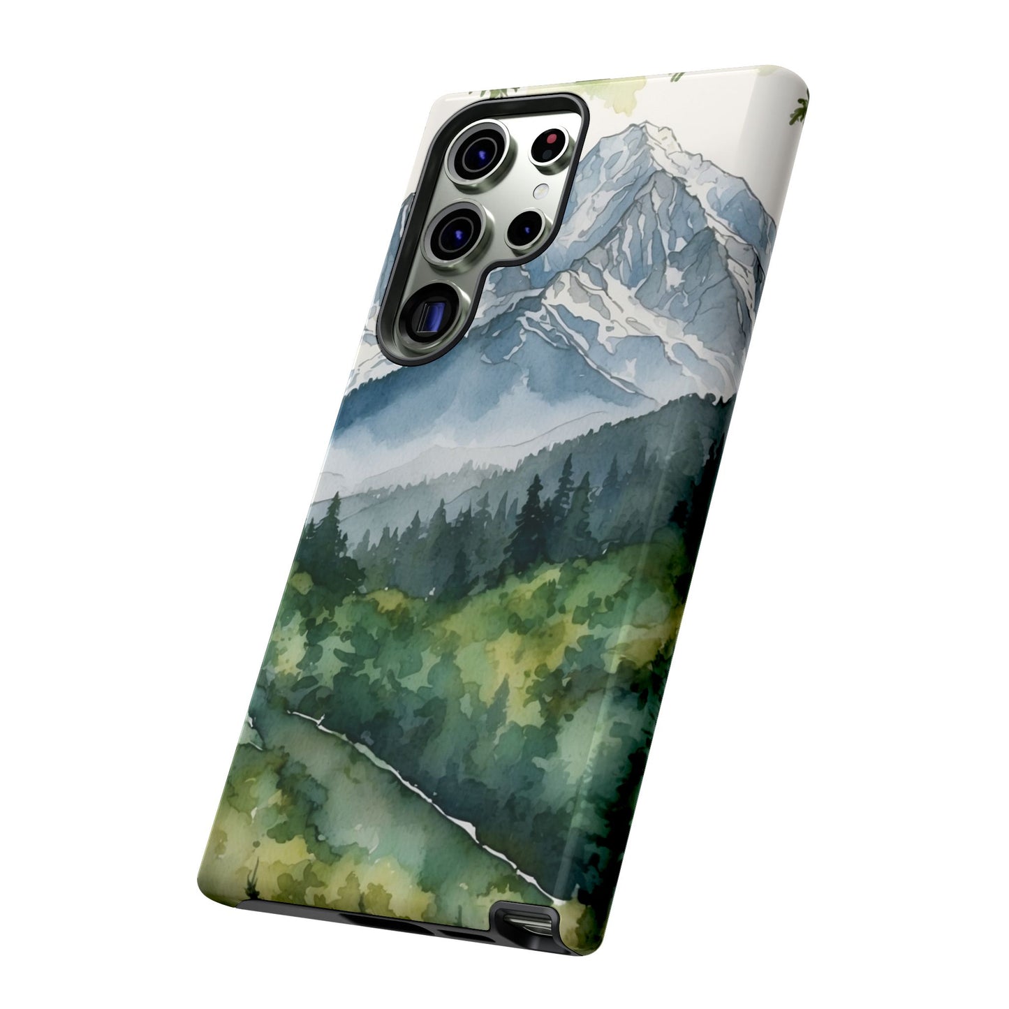 Watercolor Alpine Mountainscape - Samsung Galaxy Case