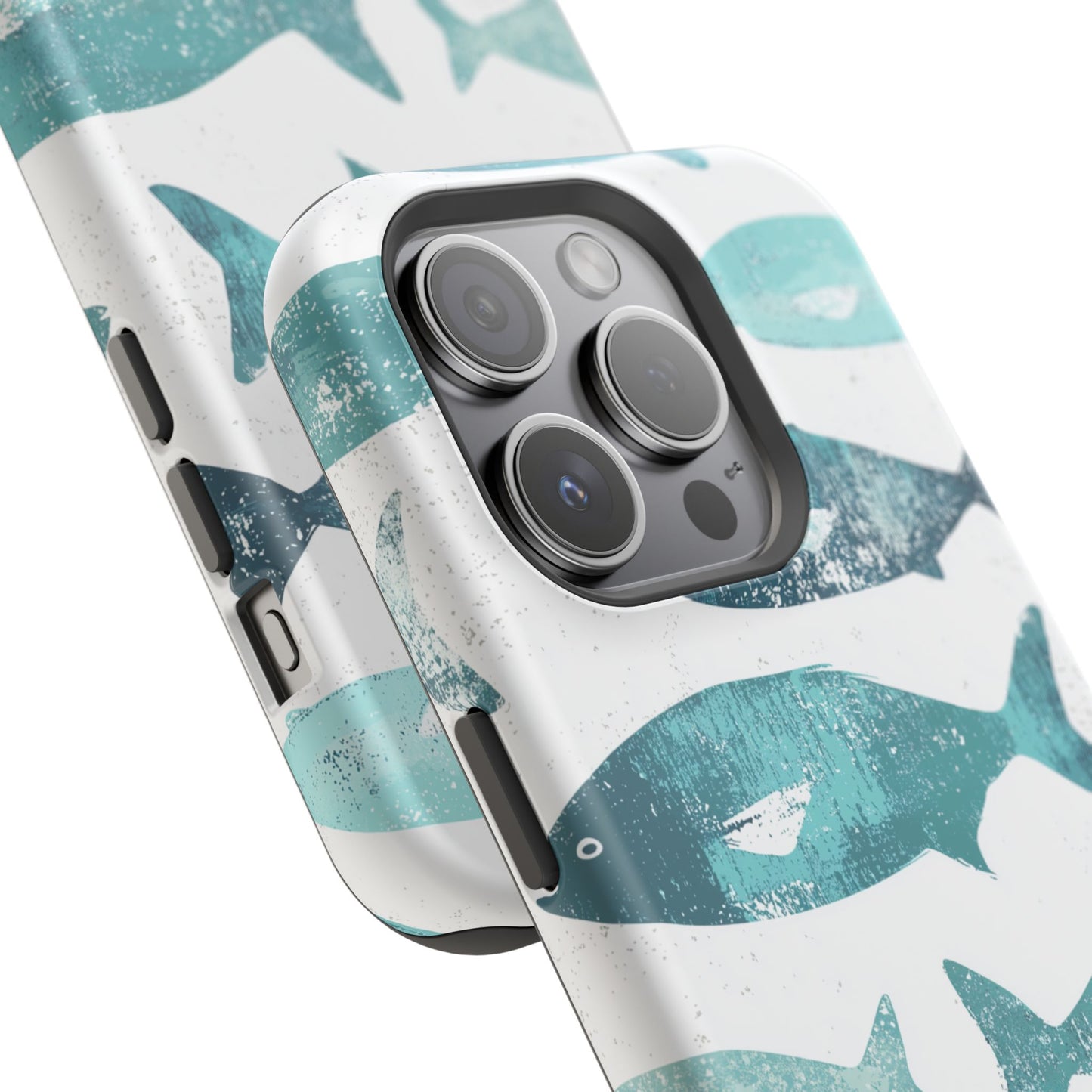 Vintage Blue Fish Print - MagSafe iPhone Series Case