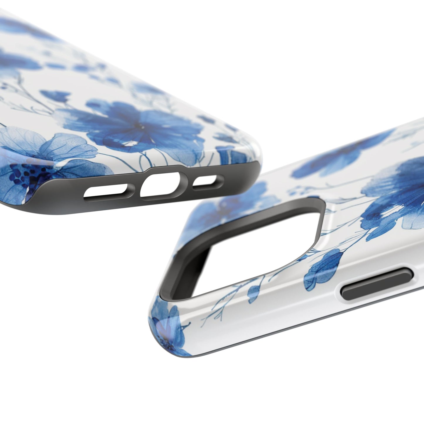 Ethereal Blue Blossoms iPhone Case