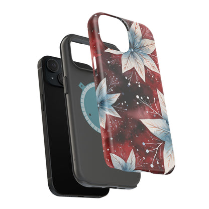 Winter Bloom Poinsettia – MagSafe iPhone Case