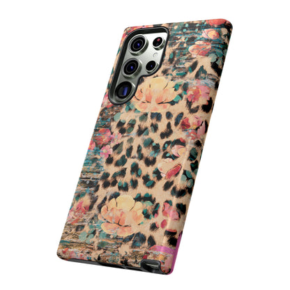 Rustic Floral Leopard - Samsung Galaxy Series Case