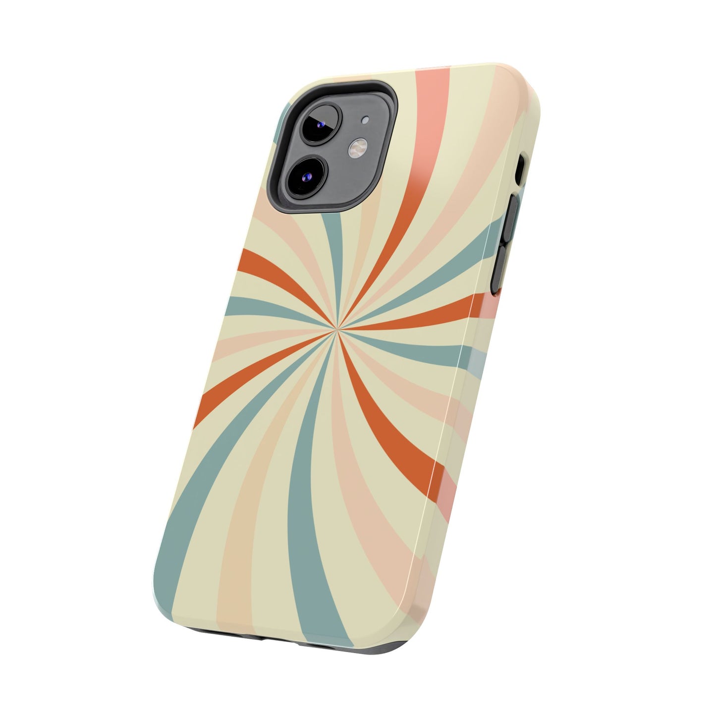 Retro Swirl iPhone Case – Durable, Vintage-Inspired Design with Dual-Layer Protection