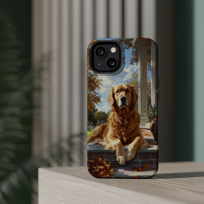 Golden Retriever Autumn Serenity - MagSafe iPhone Series Case