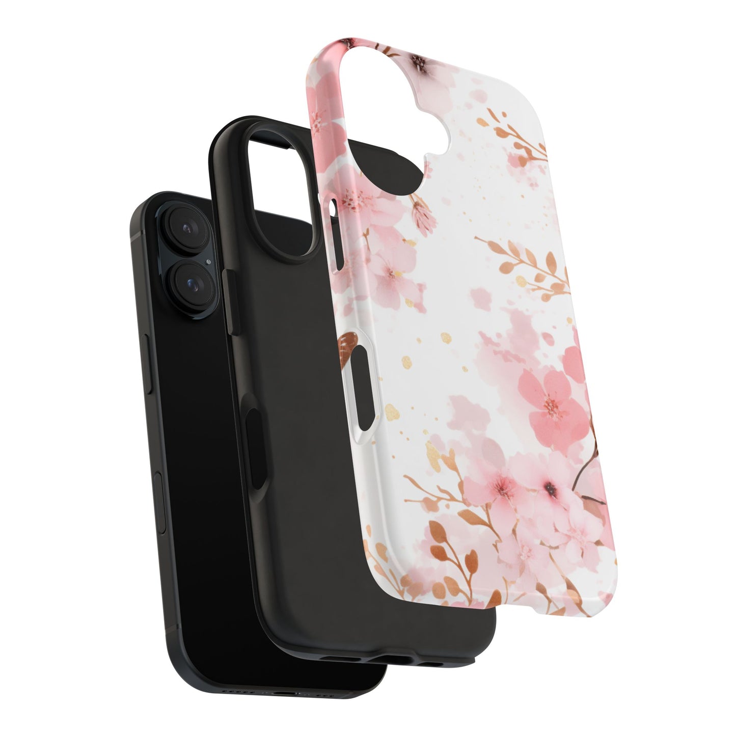 Soft Pink Cherry Blossom iPhone Case – Elegant Floral Design