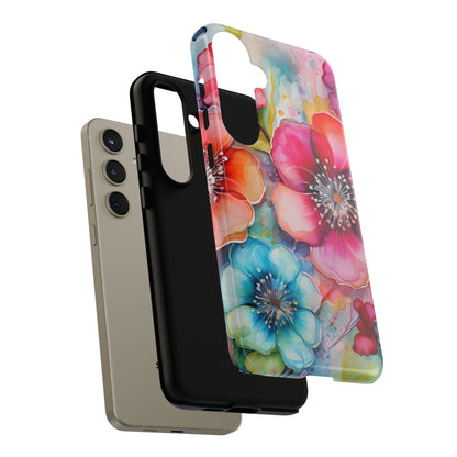 Vibrant Watercolor Floral Garden - Samsung Galaxy Series Case