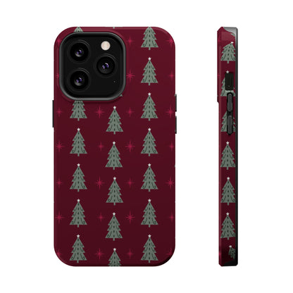 Retro Christmas Tree Pattern – MagSafe iPhone Series Case